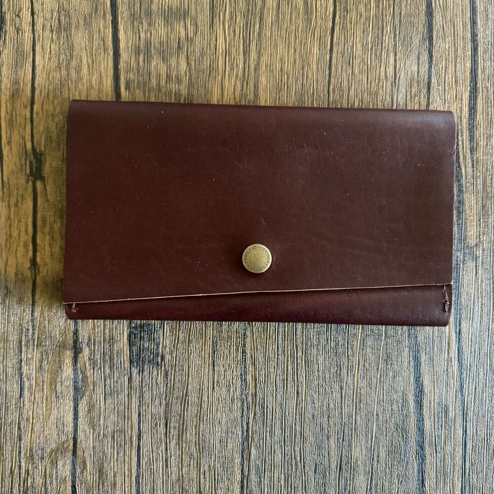 Portland Leather Brown Clutch